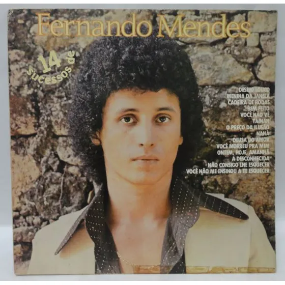 Lp Vinil Usado Fernando Mendes  14 Sucessos