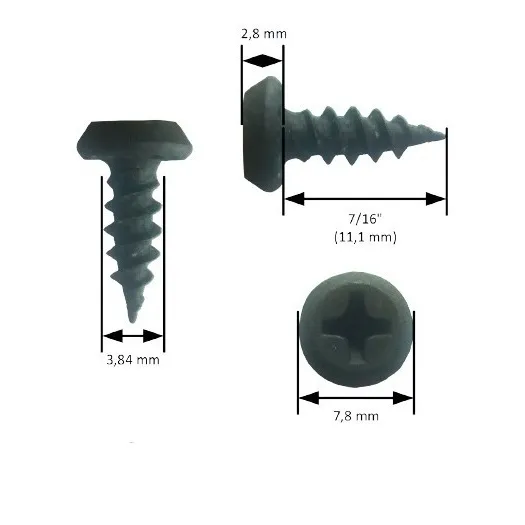Tornillo Drywall 7 X 7/16  (caja 100 Unidades) X 5 Cajas