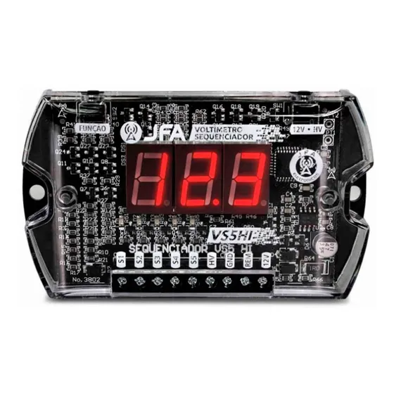 Voltímetro Jfa Vs5hi Hv/12v Com Sequenciador Tp Stetsom Ajk