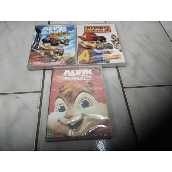 Coleçao Alvin E Os Esquilos 03 Dvds Original Lacrado
