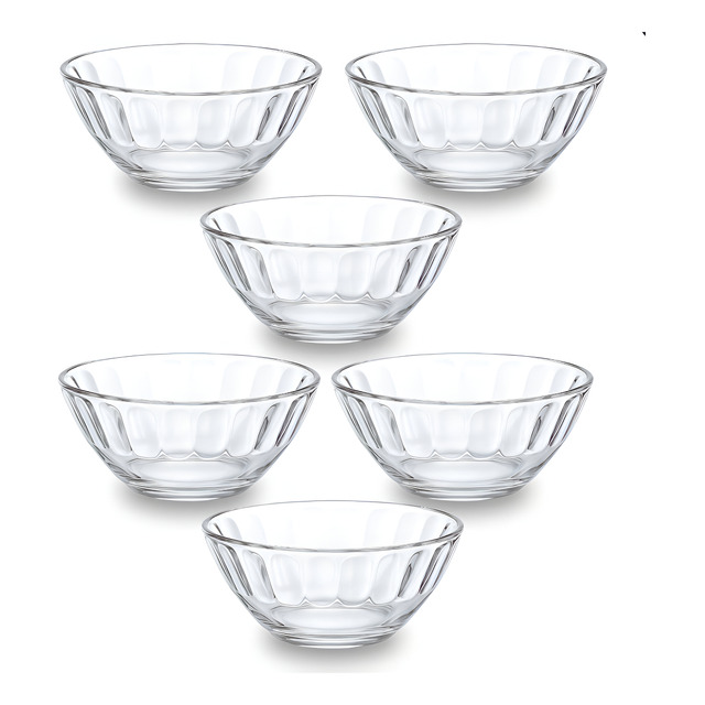 Jogo De Tigelas De Vidro Kit 6 Peças Para Sobremesa Jogo De Tigelas De Vidro Kit 6 Peças Para Sobremesa