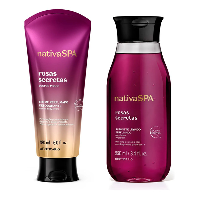 O Boticário Combo Nativa Spa Rosas Secretas: Sabonete Líquid