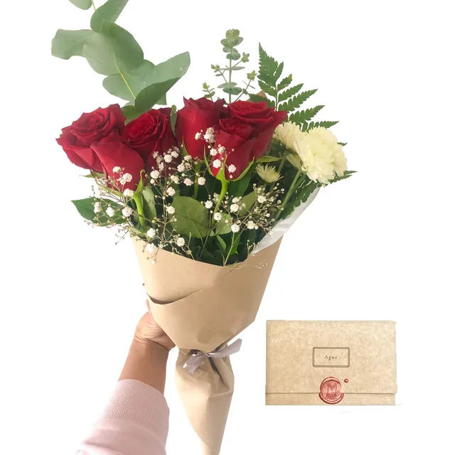 Ramo De 6 Rosas - Florería Rosas Moré