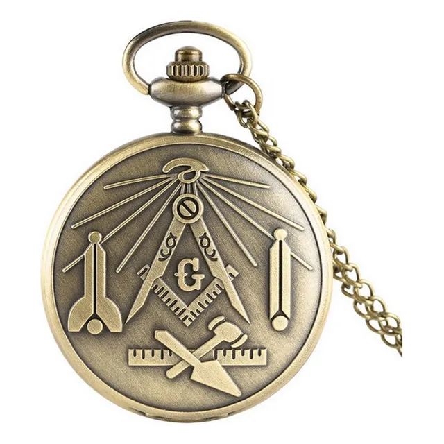 Relógio De Bolso Maçom Maçonaria Presente Vintage