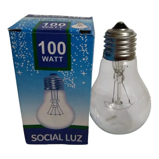 Bombillo Incandescente 100w Transparente 10 Unidades  