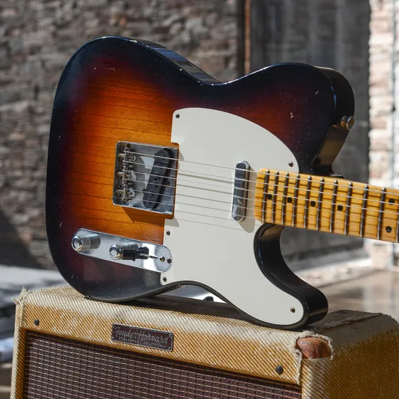 Fender Telecaster  55 Custom Shop Relic. Increíble Diestro Brown Maple