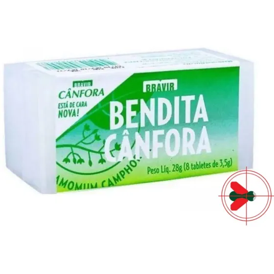 Cânfora Bravir com 8 tabletes