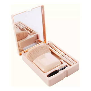 4x De Brochas Cosméticas Estuche De Almacenamiento Mini 4x De Brochas Cosméticas Estuche De Almacenamiento Mini