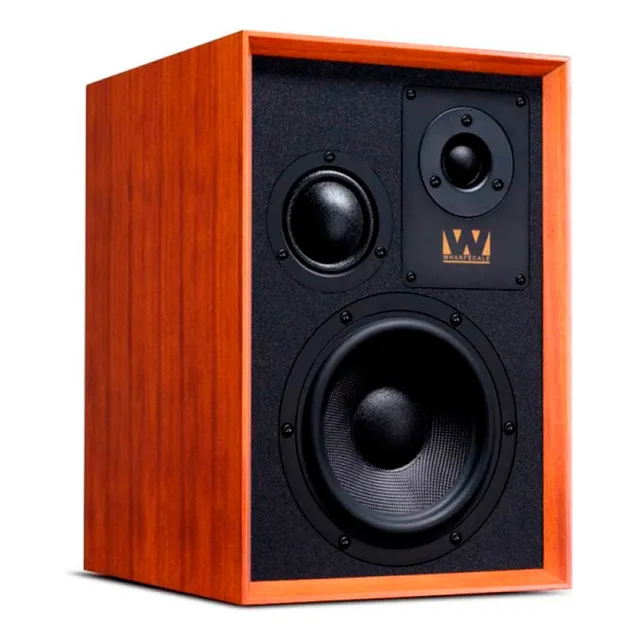 Par De Parlantes Bookshelf Wharfedale Superdenton Color Mahogany