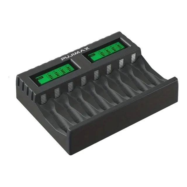 Cargador Rápido Para 8 Pilas Aa Y Aaa Pantalla Lcd