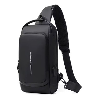 Mochila Cruzada Antirrobo Impermeable Para Hombre Motociclis Mochila Cruzada Antirrobo Impermeable Para Hombre Motociclis