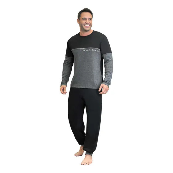Pijama Hombre De Invierno Algodón Lencatex 25552