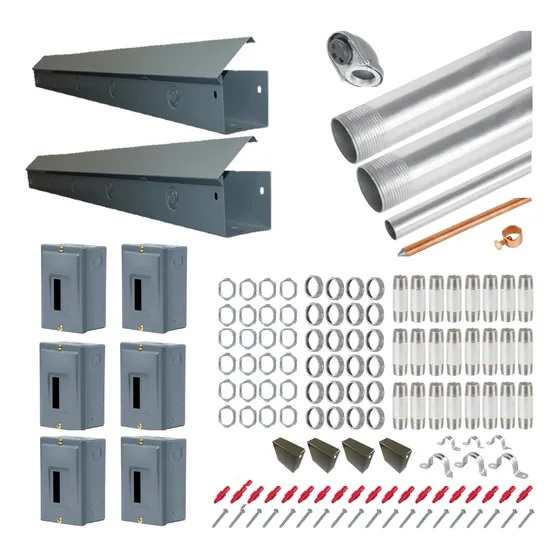 Kit Cfe Sin Bases De Medidor Acometida Mufa 110v Lineal