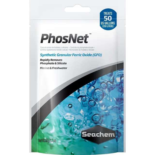 Seachem Phosnet 50g Elimina Fosfato Silicato - Aqua Virtual