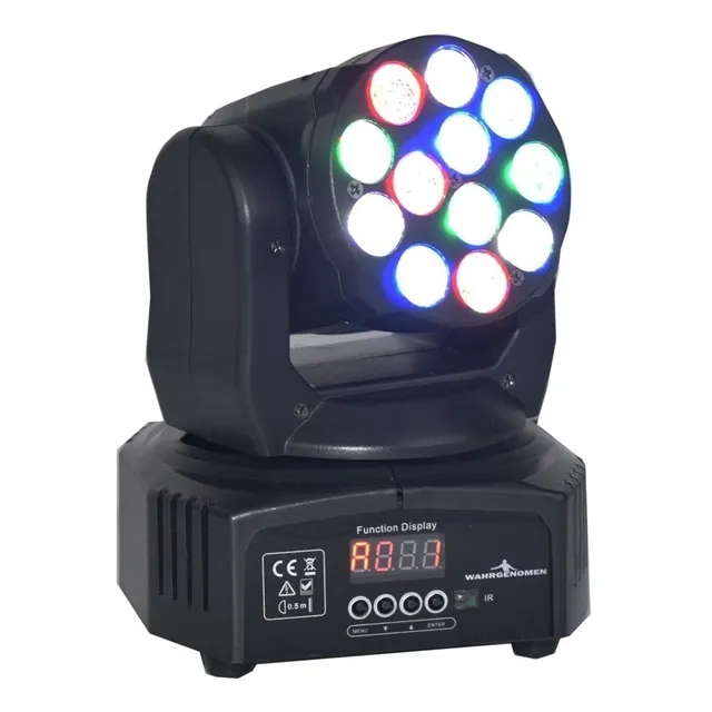 Luces Cabeza Movil Robotica 12 Led 5 W Wash Rgbw Disco Dmx 