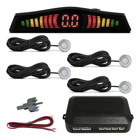 Kit Sensor de Ré Universal com Visor para Carro