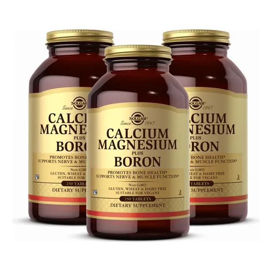 Suplemento Solgar Calcium Magnesium Plus Boro 250 Comprimido