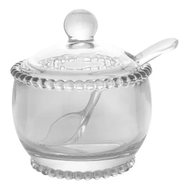 Açucareiro Tampa Colher Pearl 200ml Wolff