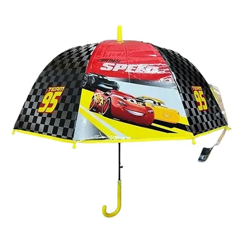 Paraguas Impermeable Infantil Lluvia Automatico Disney Wabro Color Cars Amarillo