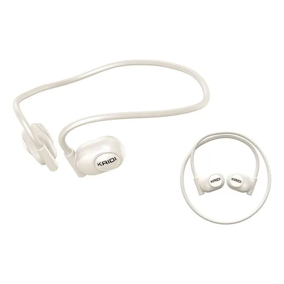 Fone Esportivo Kd-907 Kaidi Condução Óssea Bluetooth Cor Branco