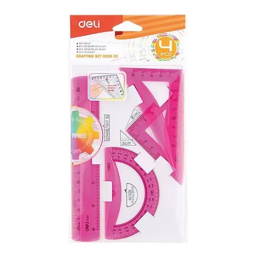 Juego De Geometría Color 20cm Deli