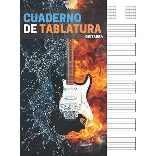 Cuaderno De Tablatura Guitarra: 7 Tabs Por Página. Ideal  