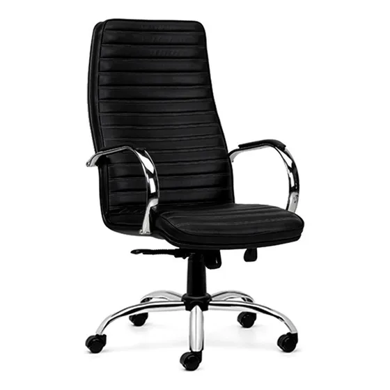 Silla Sillon Ejecutivo Gerencial Alto Super Aluminium Cromo 
