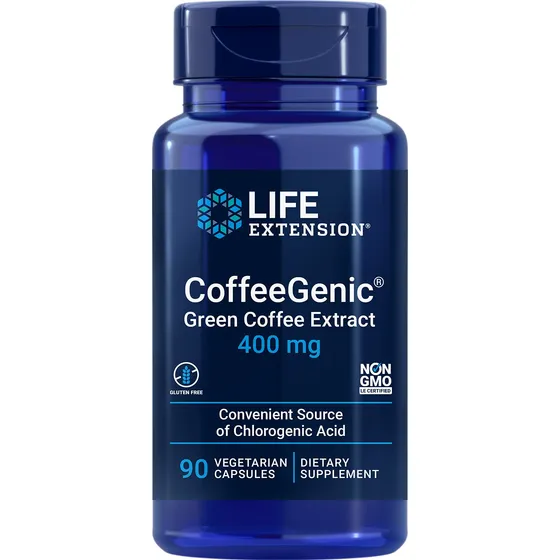 Suplemento Life Extension Coffeegenic Green Coffee Bean Extr