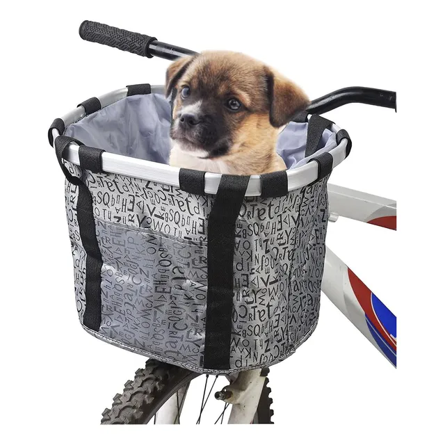Hamiledyi Cesta Plegable Para Bicicleta - Pet Bycicle Car...