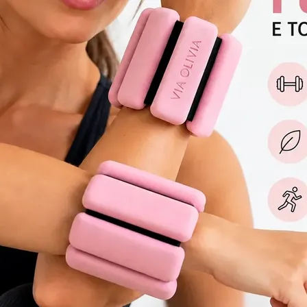 Peso De Pulso E Tornozelo Para Pilates Academia Funcional Rosa
