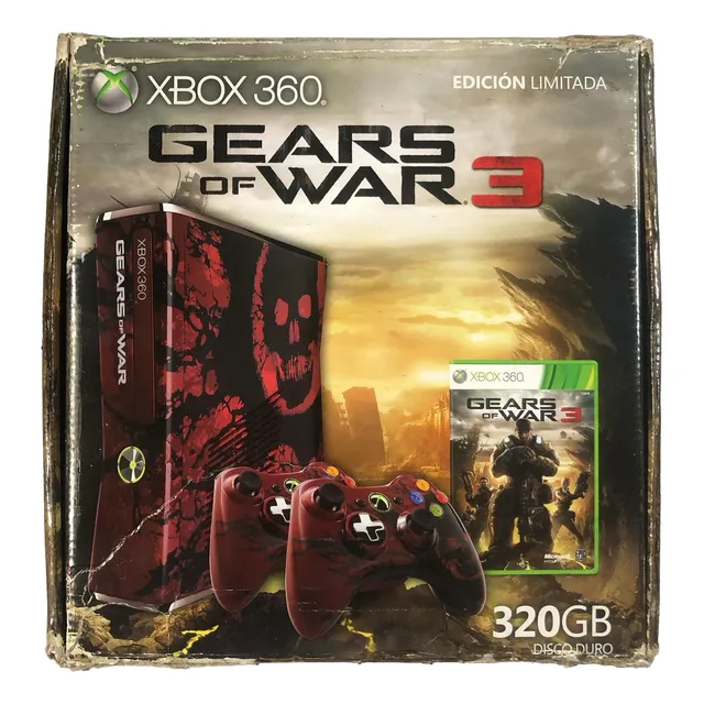 Consola Xbox 360 Gears Of War 3 Edición Limitada B Retromx