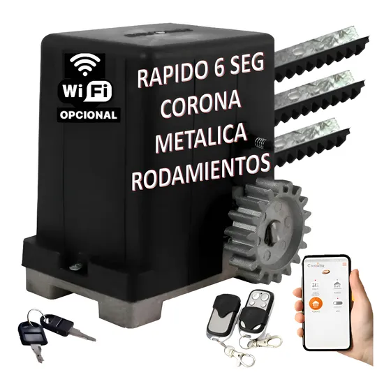 Motor Porton Corredizo Rapido Brumec Bobina Cobre Reforzado
