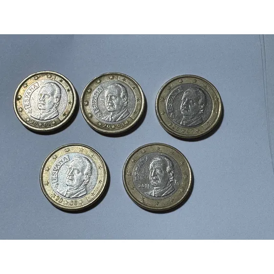 Espanha 1 Euro 2001- 2003- 2007- 2008 E 2011 Ma336