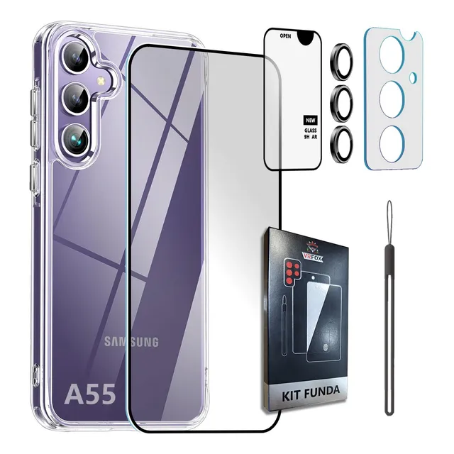 Kit Funda Transparente Para Serie Samsung Galaxy A +micas Hd