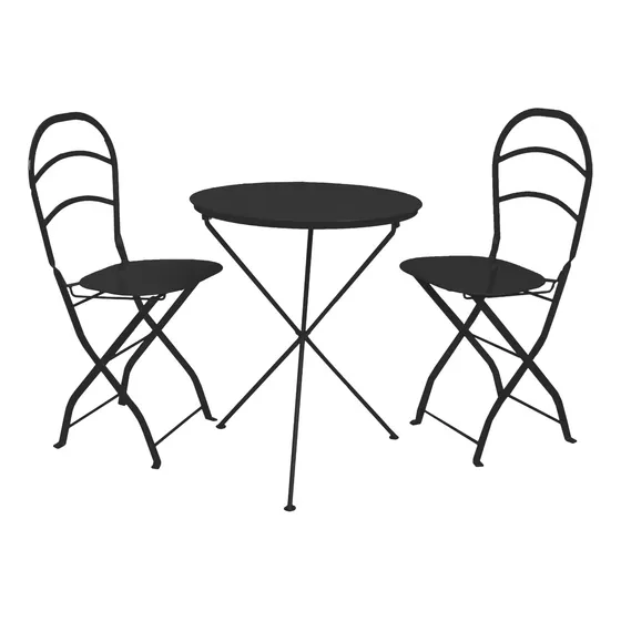 Juego De Mesa Cervecera  Y 2 Sillas Tipo  Bar 