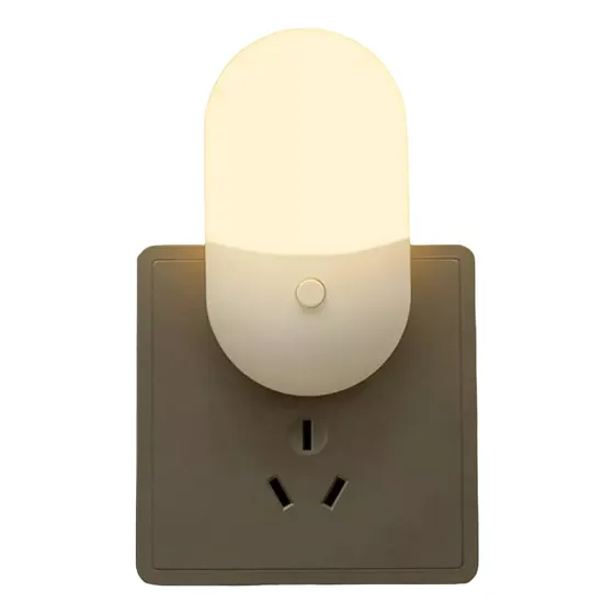 Mini Abajur Luminária Tomada Luz Noturna Led Bivolt