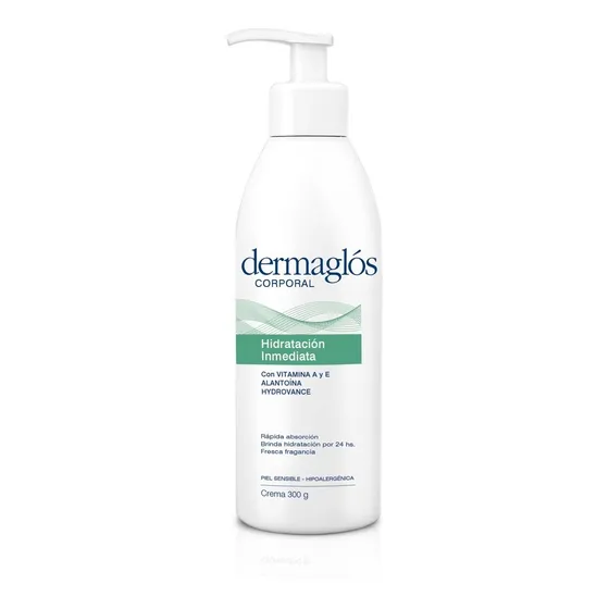 Crema para cuerpo Dermaglós Hidratación Inmediata Crema Corporal en dosificador 300g