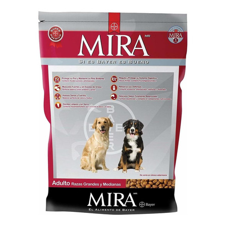 Alimento Mira para perro adulto de raza  mediana y grande sabor mix en bolsa de 20kg