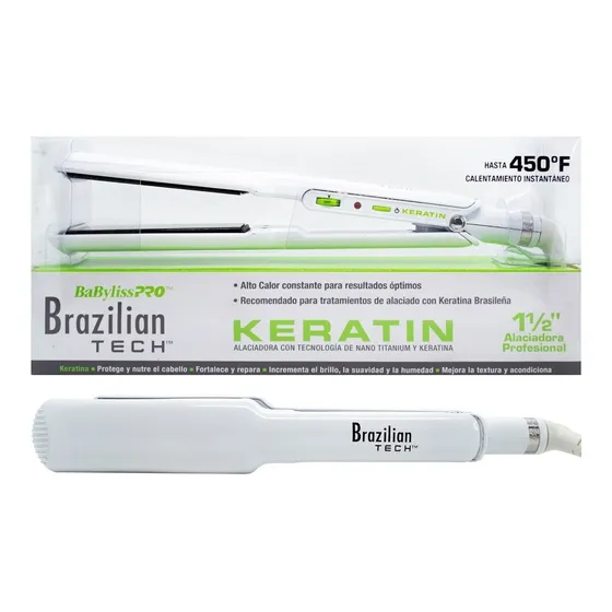  Babyliss Brazilian Tech Plancha Pelo Keratina 450f 6c