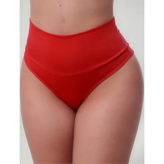 3 Calcinhas Cós Alto Modeladora Fio Duplo Tamanho P Ao52