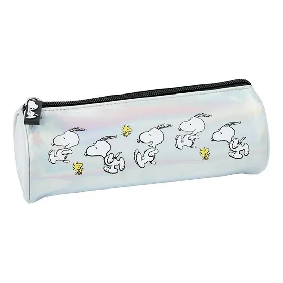 Cartuchera Canopla Escolar Tubo Snoopy Charlie Brown Mooving Color Gris