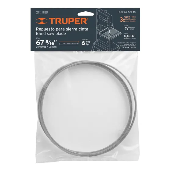 Sierra Cinta (repuesto) 67 PuLG. X 6 Dpp, Truper