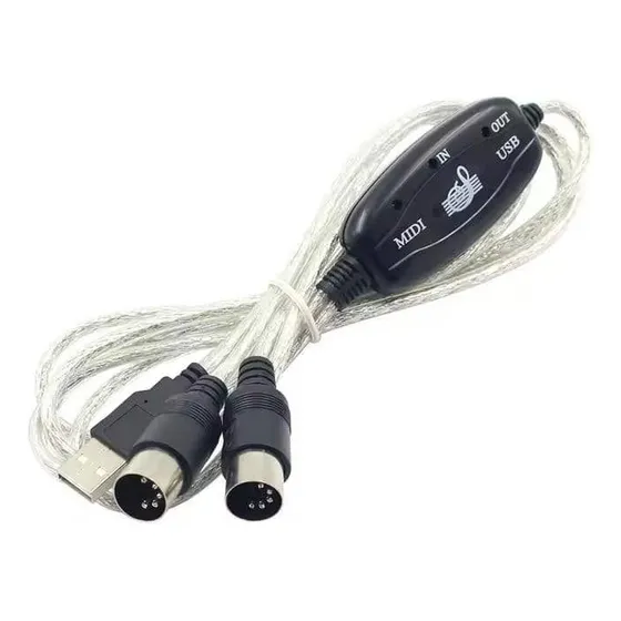 Cable Adaptador Midi A Usb Para Teclados