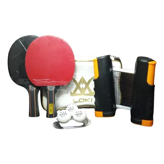 Raquetas Ping Pong Profesional Loki Rxton+malla+pelotas
