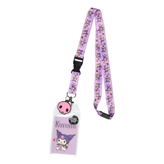 Lanyard De Hello Kitty Kuromi Soporte De Insignia De Id...