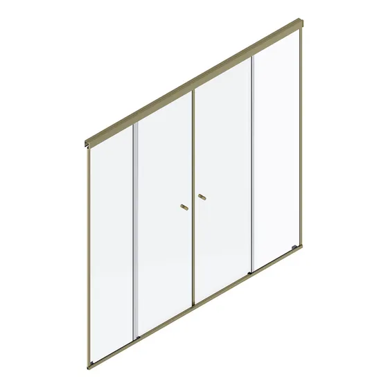 Kit Box Para Banheiro Dourado Fosco 4 Folhas F3 2,50