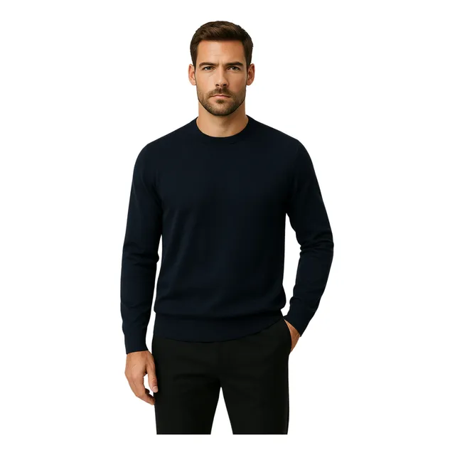 Sweater Hombre Nuevo Cuello Redondo Lana Casual Buzo 