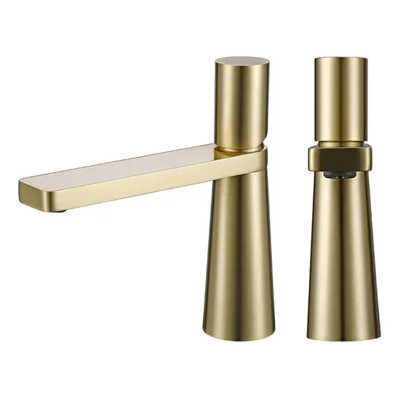 Grifo Monomando Laton Gris Metalizado Para Lavabo Baño Un
