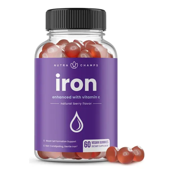 Gomitas De Hierro Nutrachamps Con Vitamina C 20 Mg Para Todo