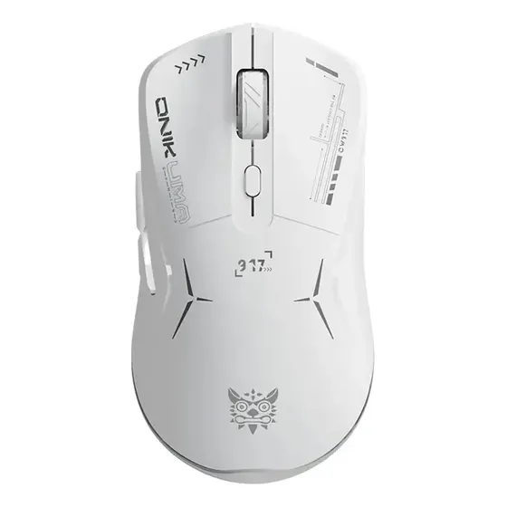 Mouse Gamer Inalámbrico Onikuma 7 Botones 4800dpi Rgb Recarg Color Blanco